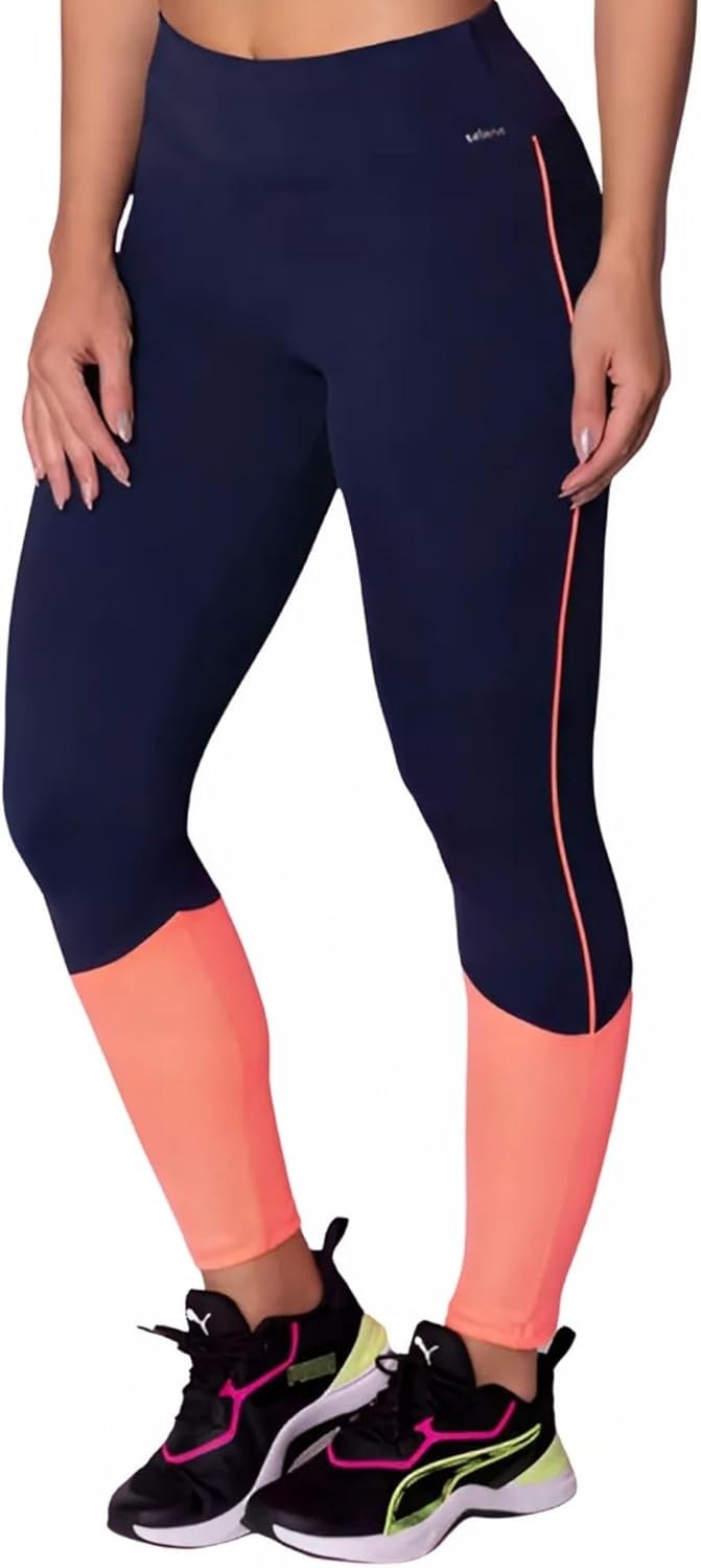 Legging Academia Alta Performance Zero Transparência com Recorte Cós Alto Selene Fitness