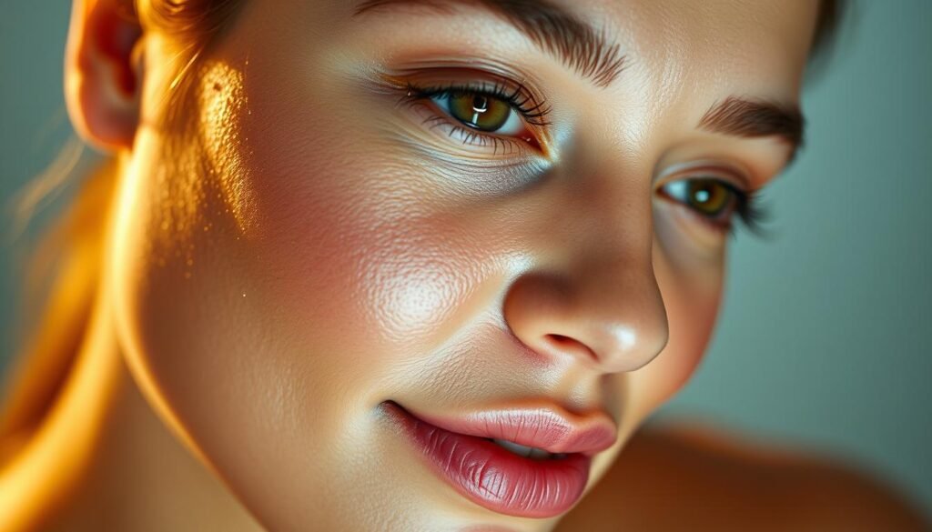 Pele preparada através da hidratação