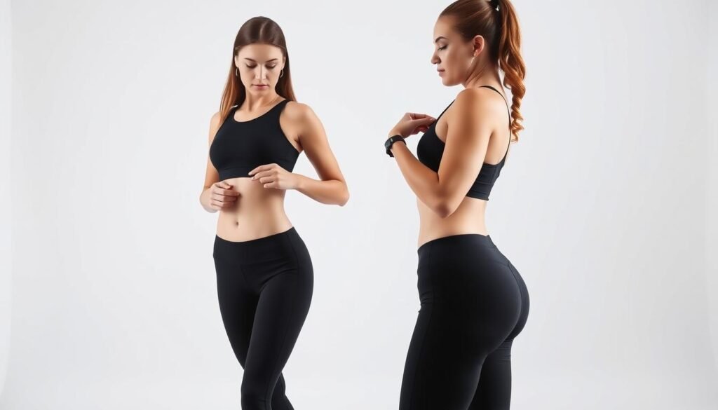 como escolher top fitness com medidas corretas