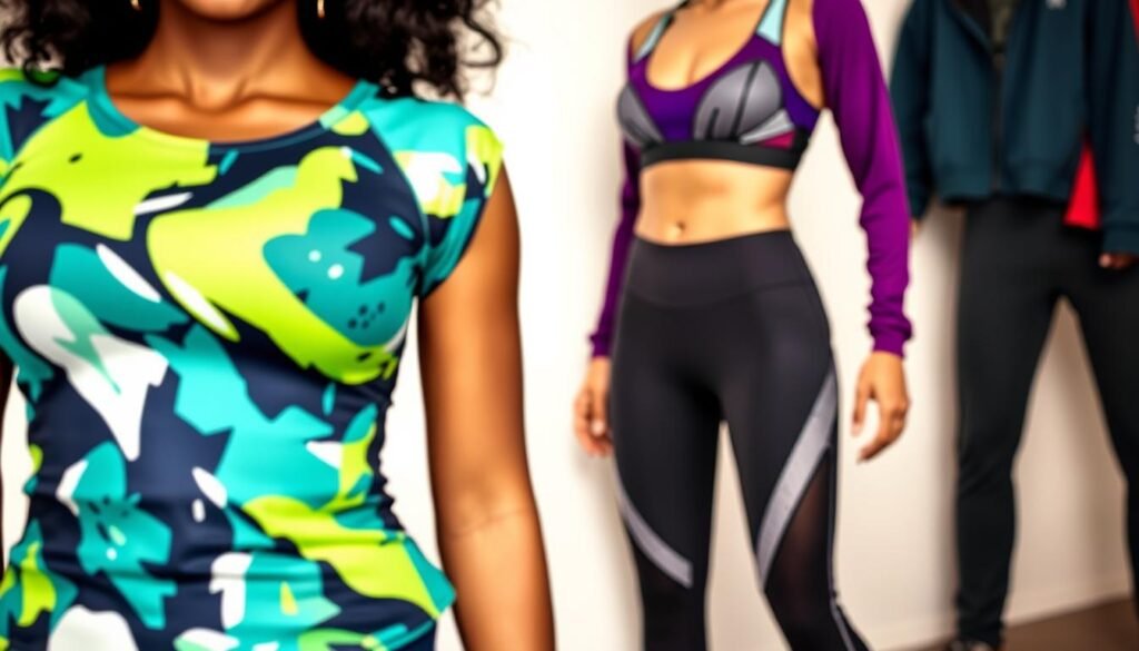 cores e estampas moda fitness funcional