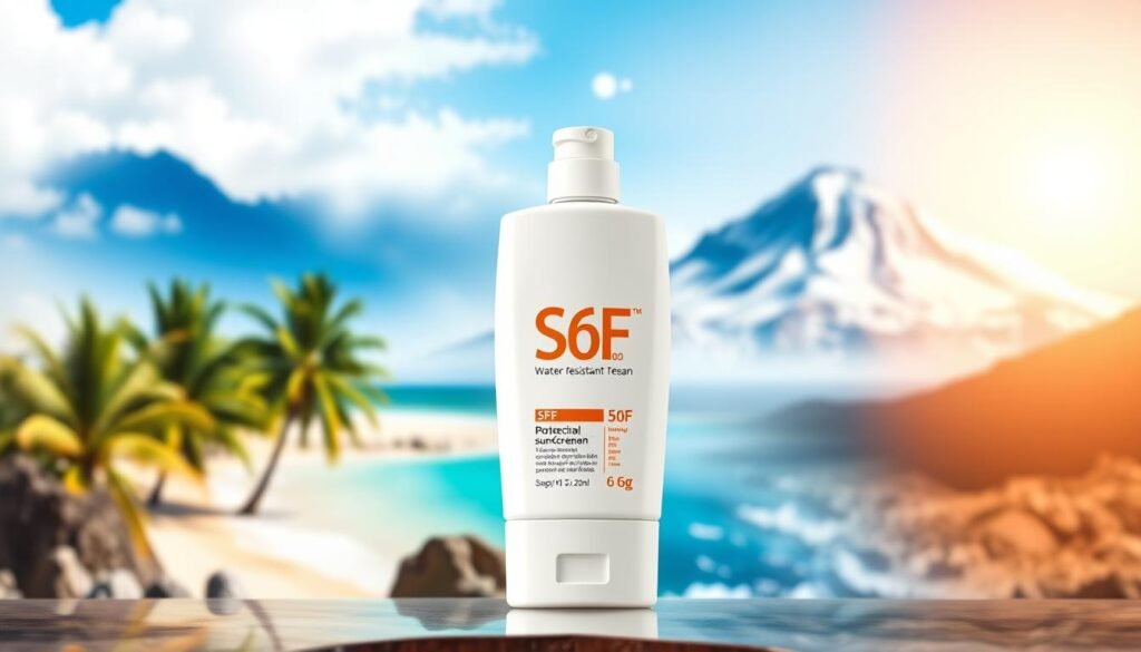 protetor solar resistente à água para diferentes climas