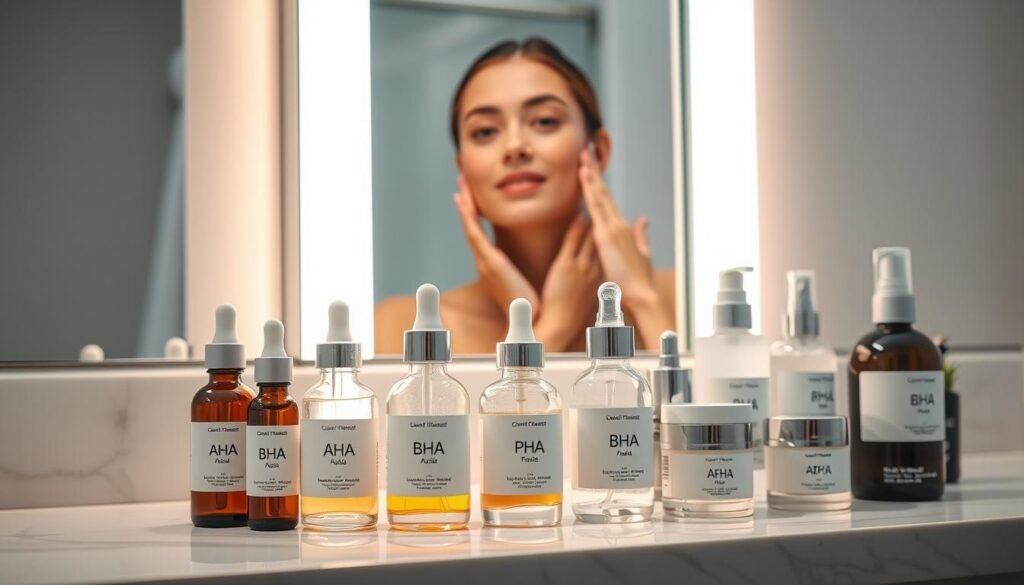 rotina de skincare com ácidos aplicação segura