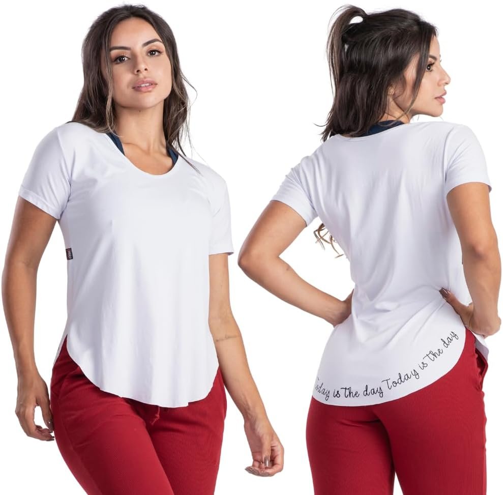 Blusa Fitness Tapa Bumbum Silk Nas Costas - Blusa Karina