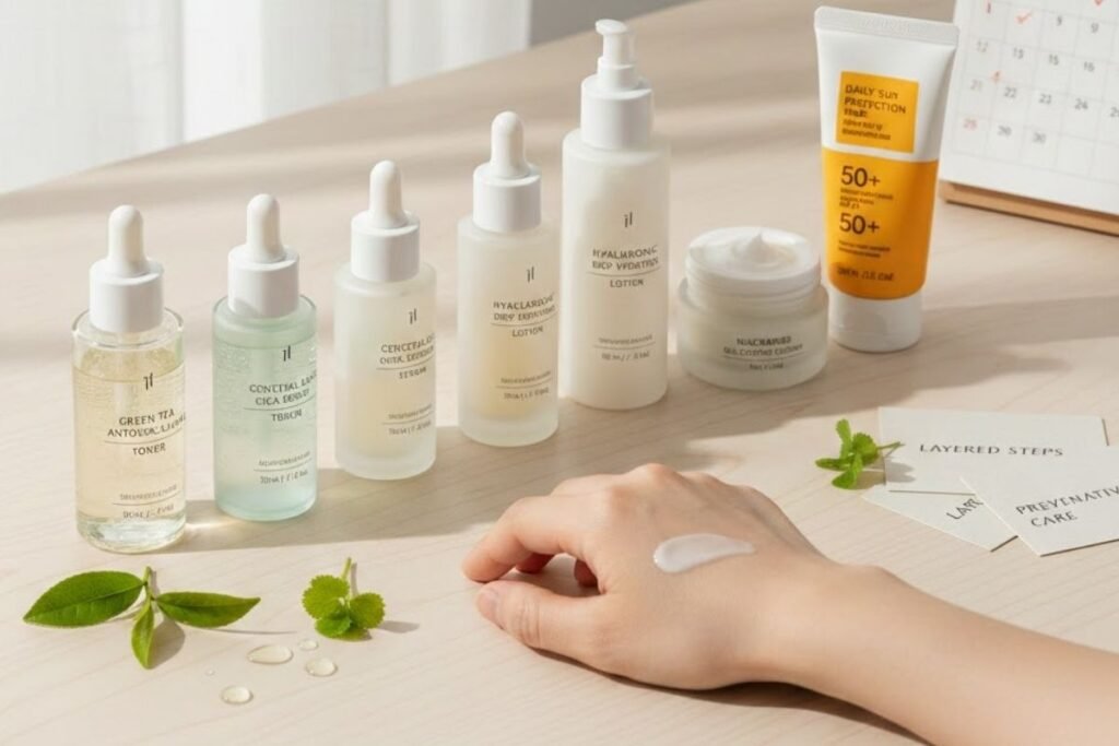 rotina coreana de skincare