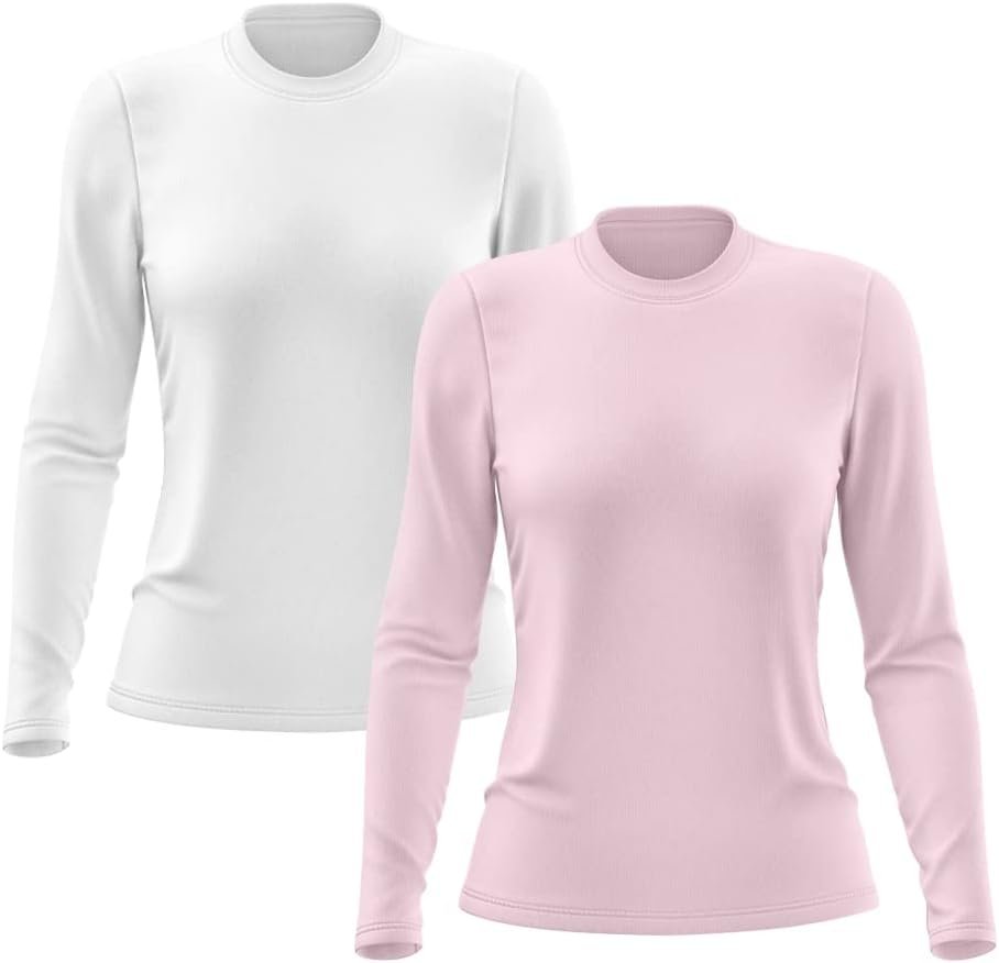 Kit 2 Camisetas Feminina Manga Longa Proteção Solar UV 50