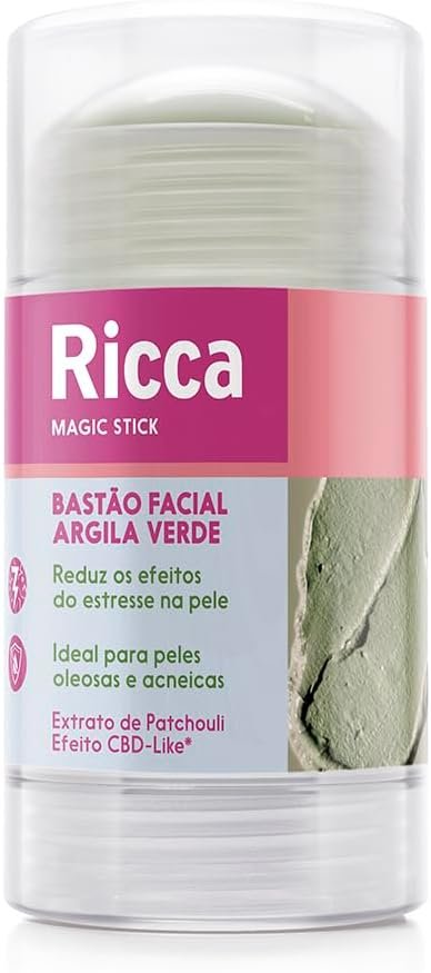 Ricca Bastão Facial Argila Verde