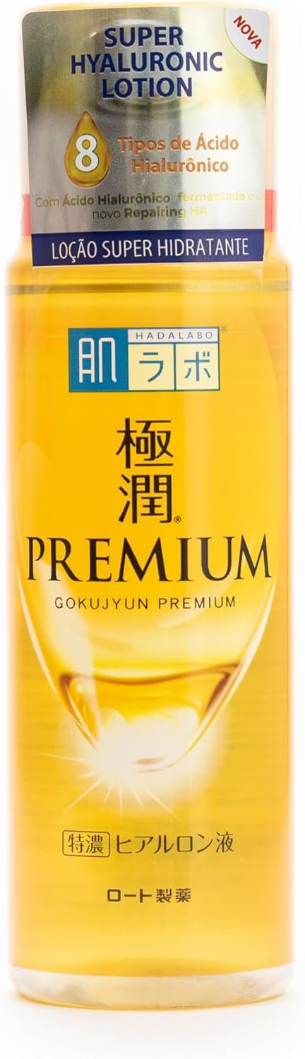 Hada Labo® Gokujyun Super Hyaluronic Lotion - Loção Hidratante facial com 8 tipos de Ácido Hialurônico e ingredientes de luxo - Hidratação e reparação profunda