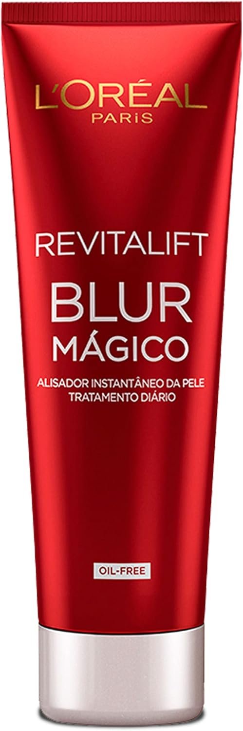L'Oréal Paris Revitalift Primer Facial Blur Mágico, com Textura Oil-Free e Efeito Matte Aveludado, Disfarça Poros e Rugas, Uniformiza a Pele Instantaneamente, 27g