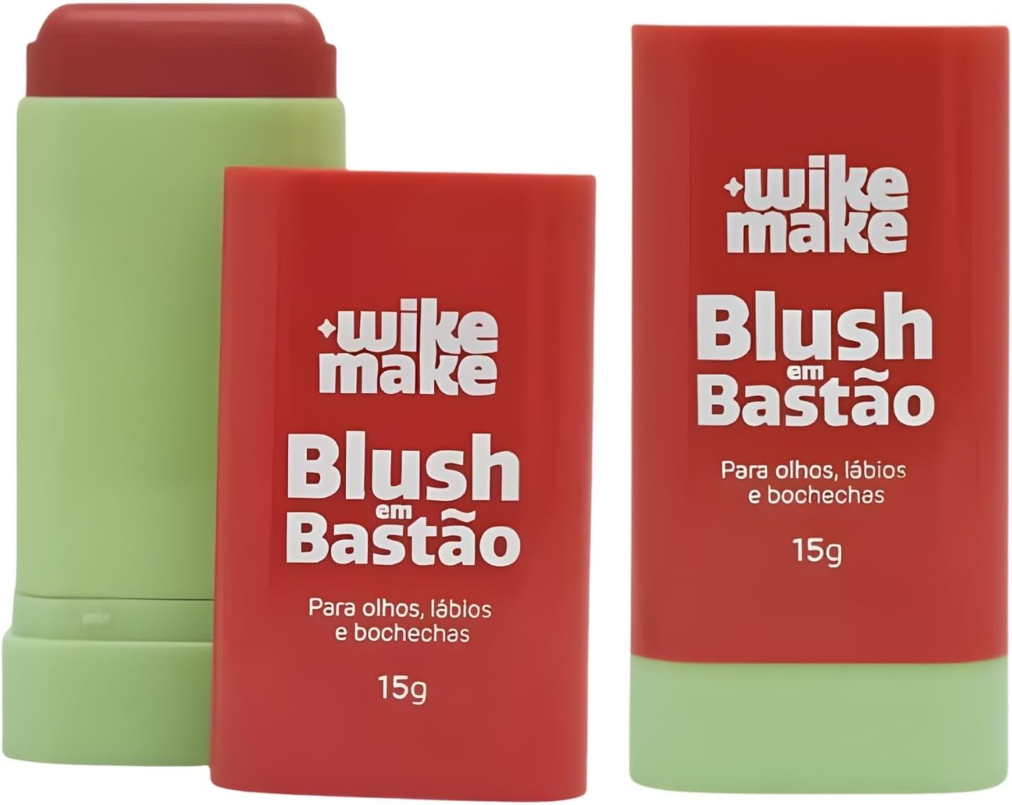 Blush em Bastão Amor Anjo, Cores Sortidas, Pigmentado, Cremoso, Longa Duração (01, Padrão)