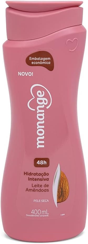 Monange Hidratante Hidratação Intensiva Para Pele Seca Com Leite De Amêndoas 400Ml
