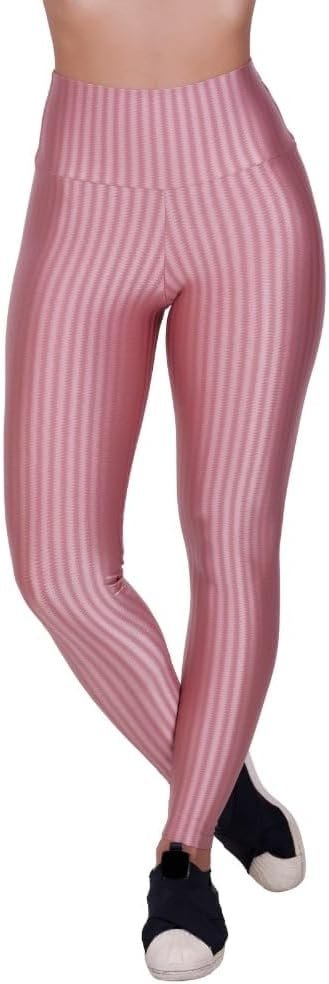 Calça de Academia Legging Fitness Cintura Alta 3D New Zig Laura