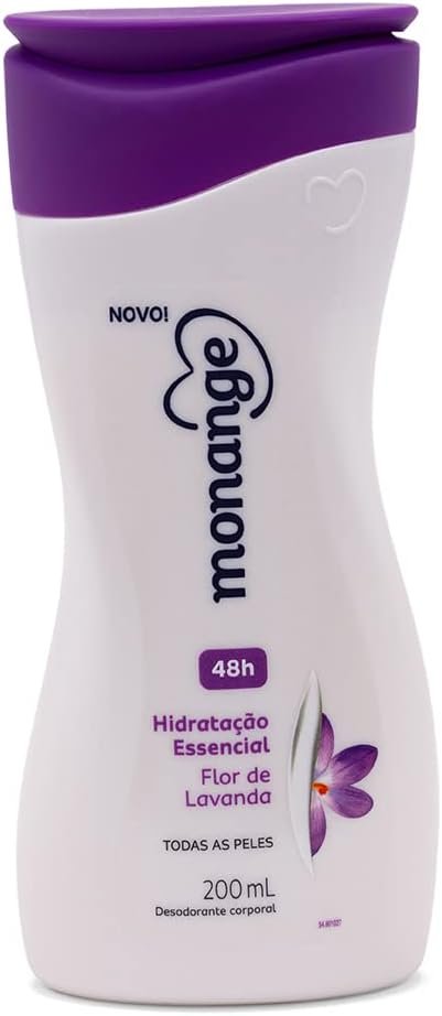 Monange Hidratante Desodorante Flor De Lavanda Branco 200 Ml