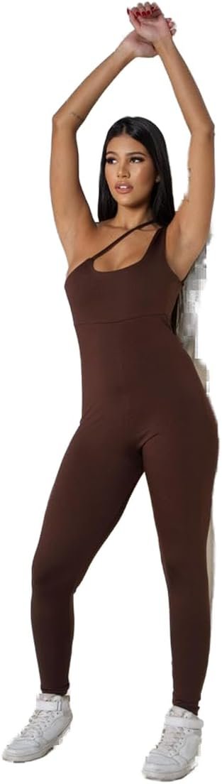 Macacão Assimetrico Longo Suplex Moda Fitness