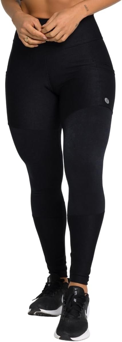 Calça Penelope Legging Com Bolsos Laterais e Cintura Alta Moda Fitness Feminina Academia