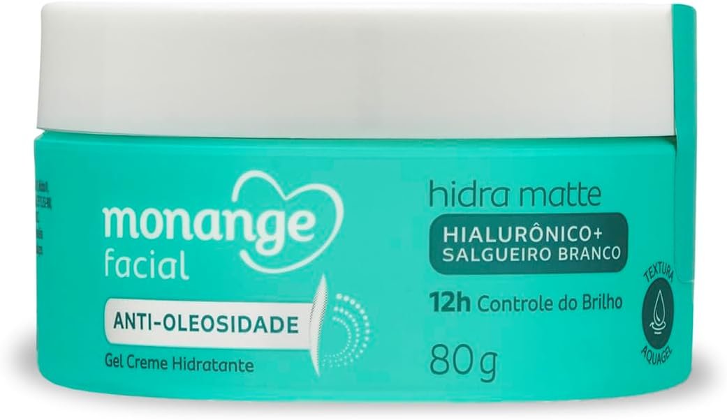 Monange Hidratante Facial Hidra Matte com Ácido Hialurônico e Salgueiro Branco 80g