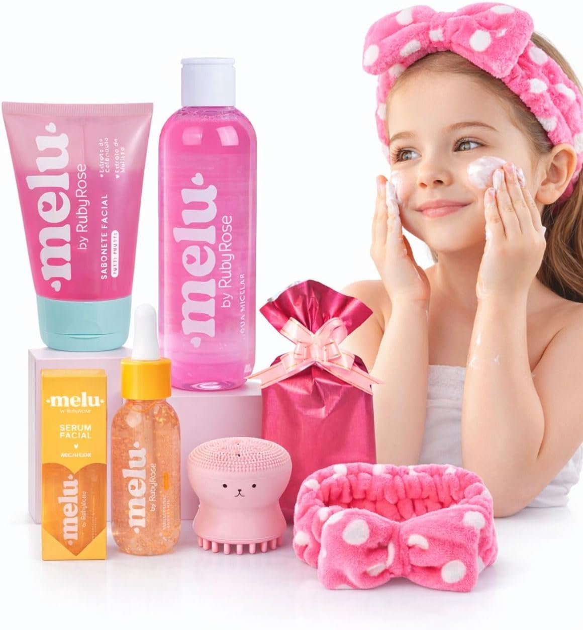 KIT SKINCARE Limpeza de Pele Adolescente Infantil Ganha Embalagem de Presente