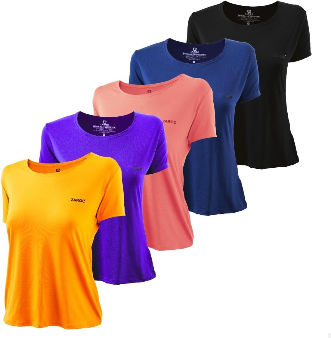 Kit 5 Camiseta Zaroc Feminina