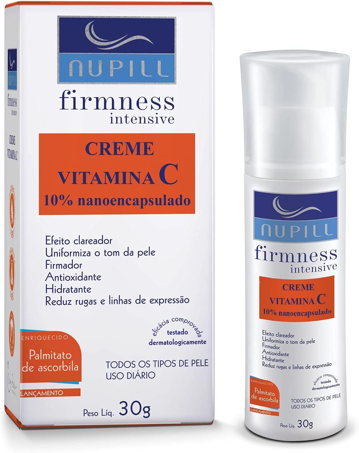 Creme Vitamina C Nupill 30g, Nupill, Branco